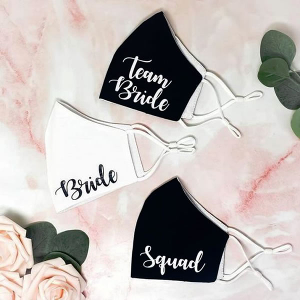 custom wedding masks bride tram bride