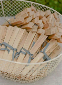 wedding favours wooden fans