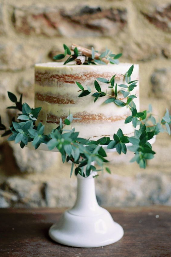 Single Tiered Wedding Cake 1