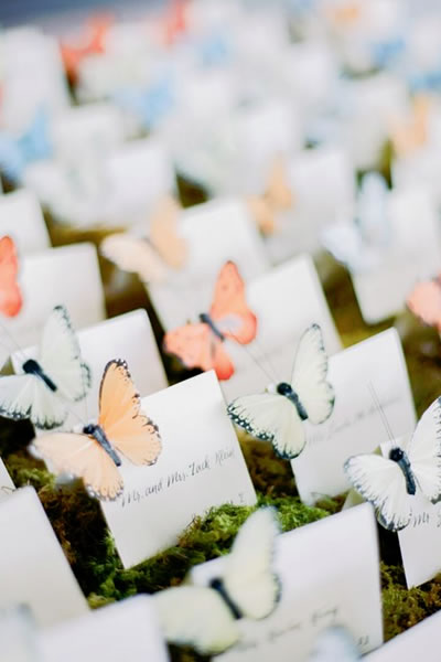 butterflies place cards