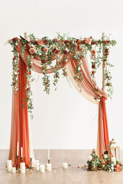 Terracotta Wedding backdrop