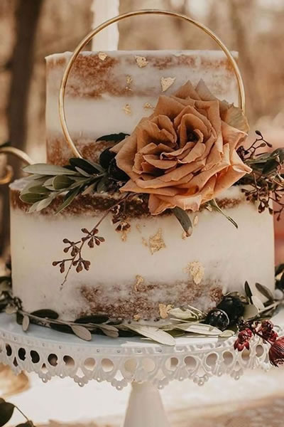 Terracotta Wedding cake